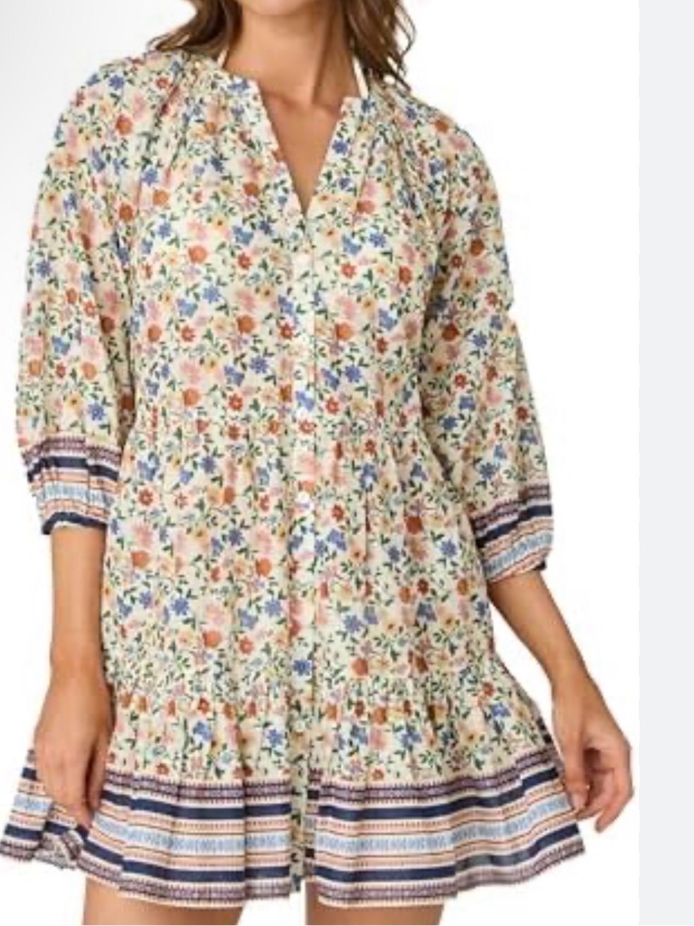 Shoshanna floral print mini dress size xs